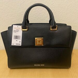 New Michael Kors Black Sylvia Satchel